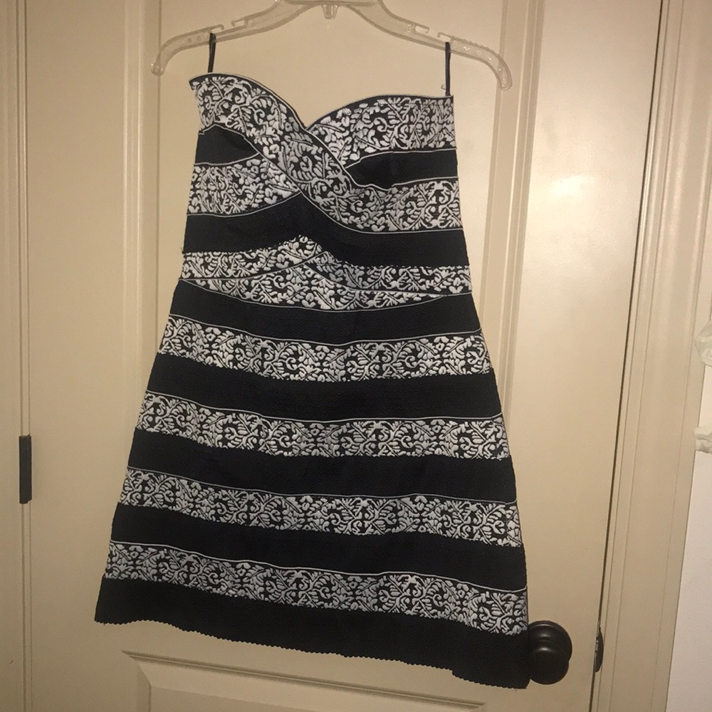 Dress black and white